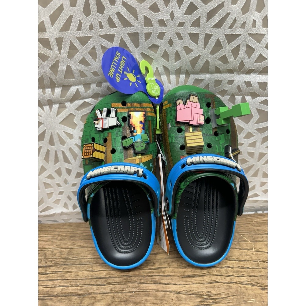 Crocs x Minecraft Pre-School‎ Kids Classic Clog (J3) 210830-90H